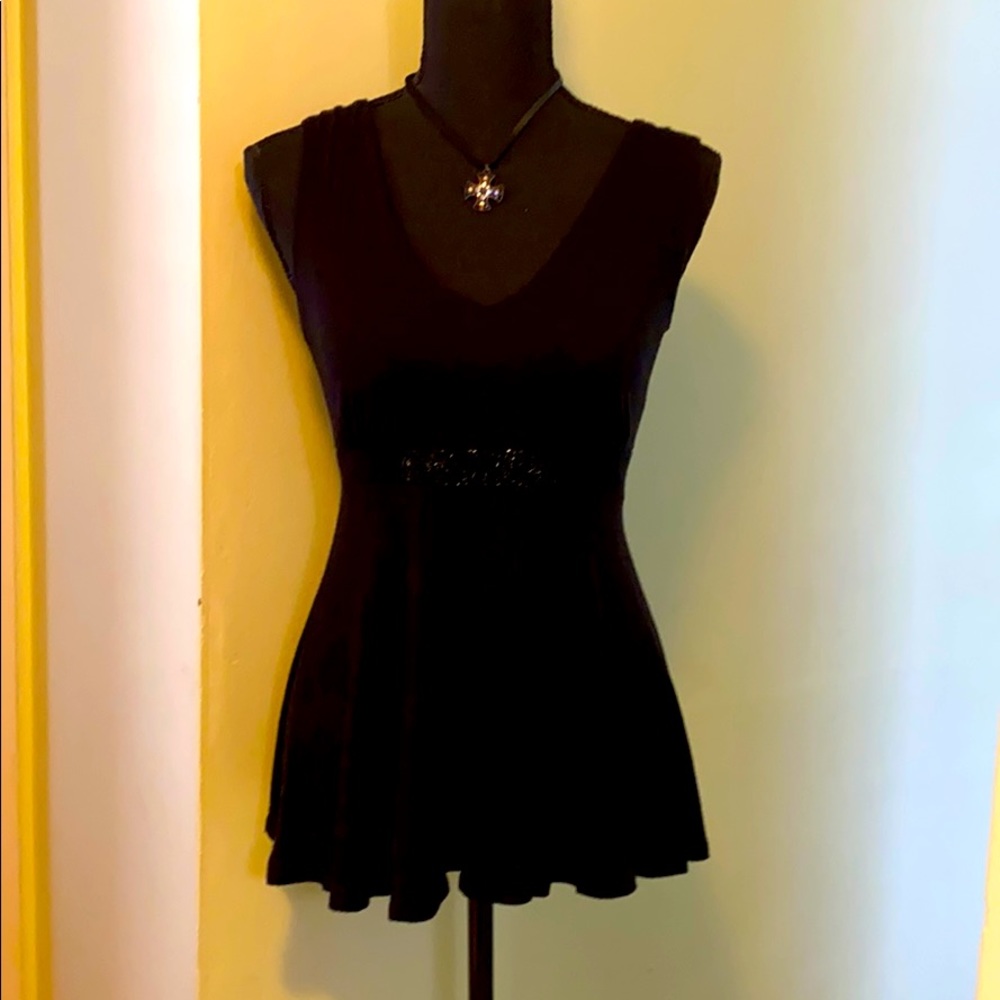Black tank top